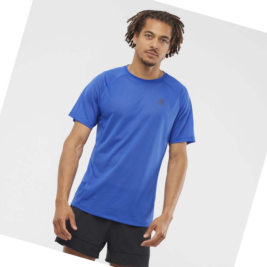 Camiseta Salomon PROMO CROSS REBEL Hombre Azules | MX 3240FDN